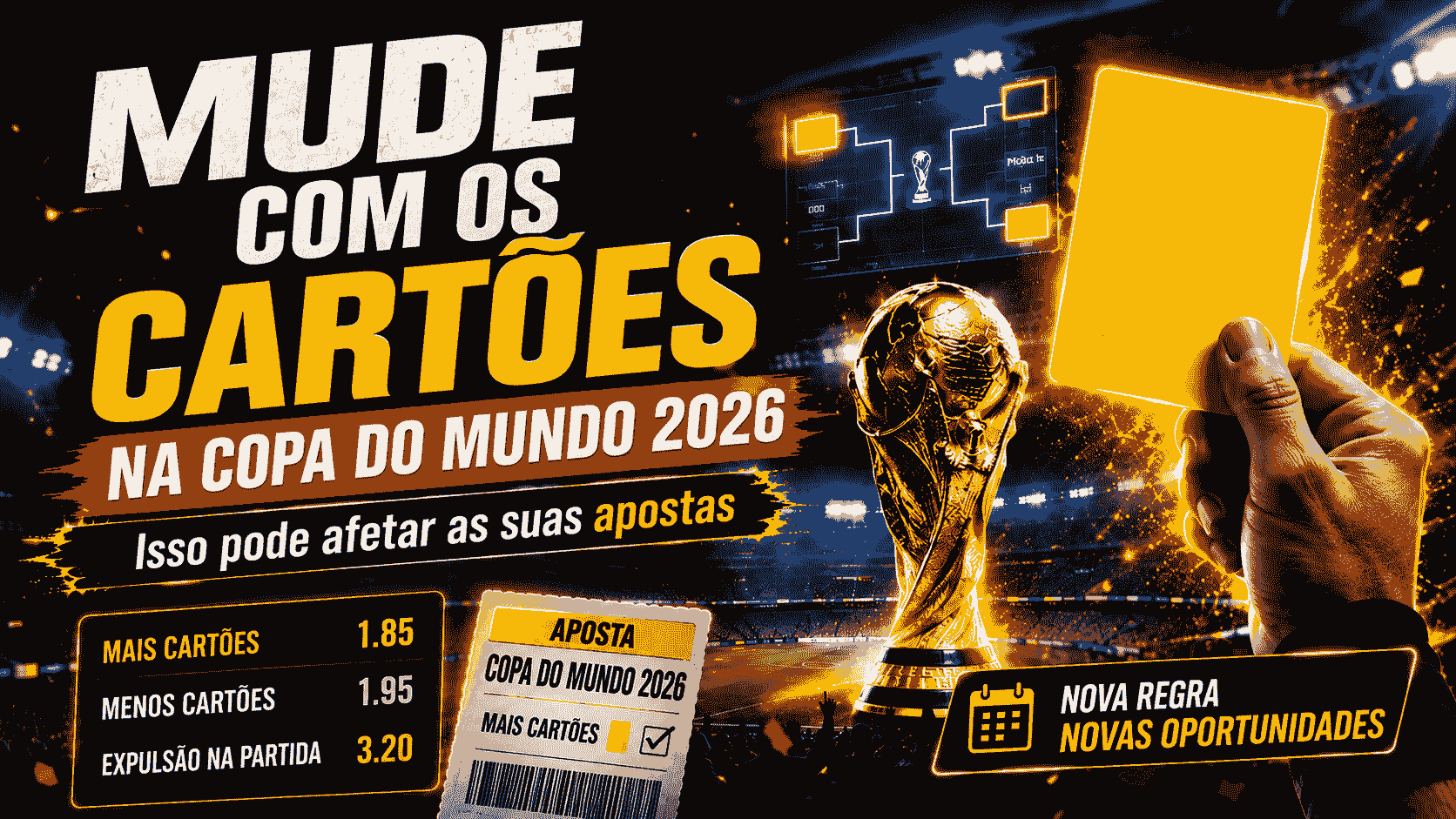 A nova regra relativa aos cartões amarelos no Mundial de 2026