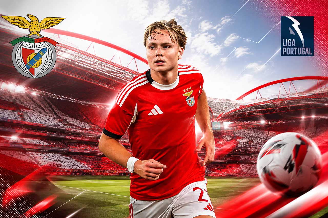 Andreas Schjelderup criatividade nórdica no Benfica