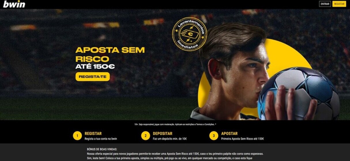 Aposta sem risco ate 150€ portugal pc