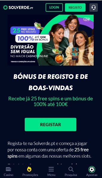Bonus de Registo Solverde Portugal