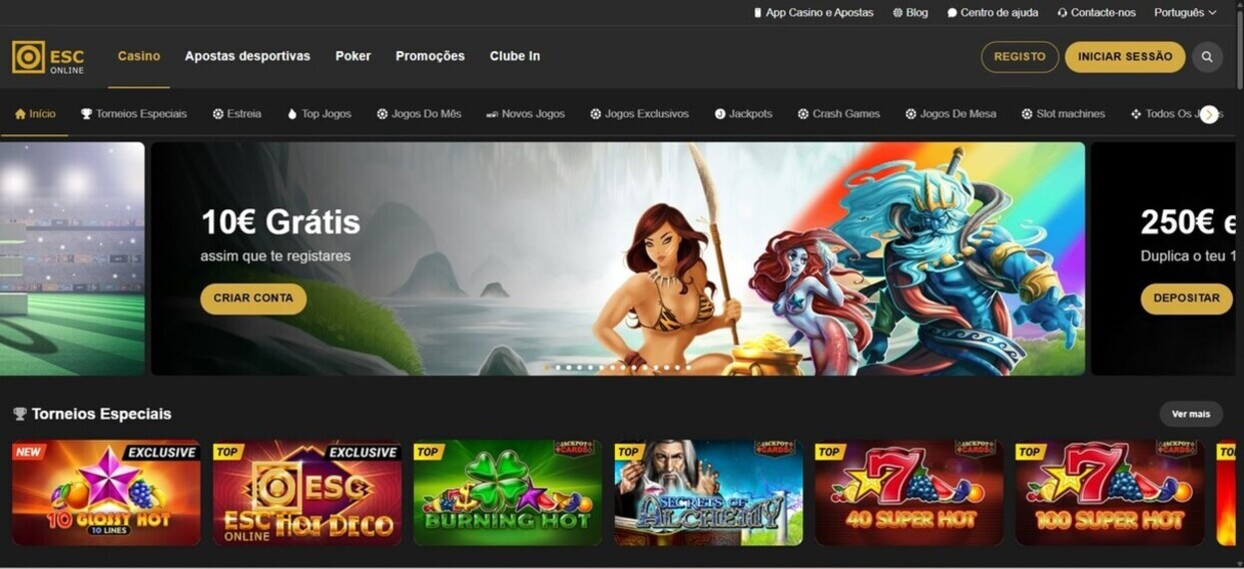 ESC Casino Homepage Portugal