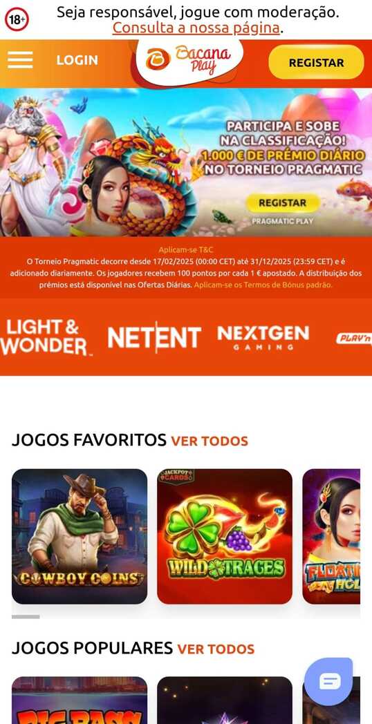 Homepage Bacanaplay