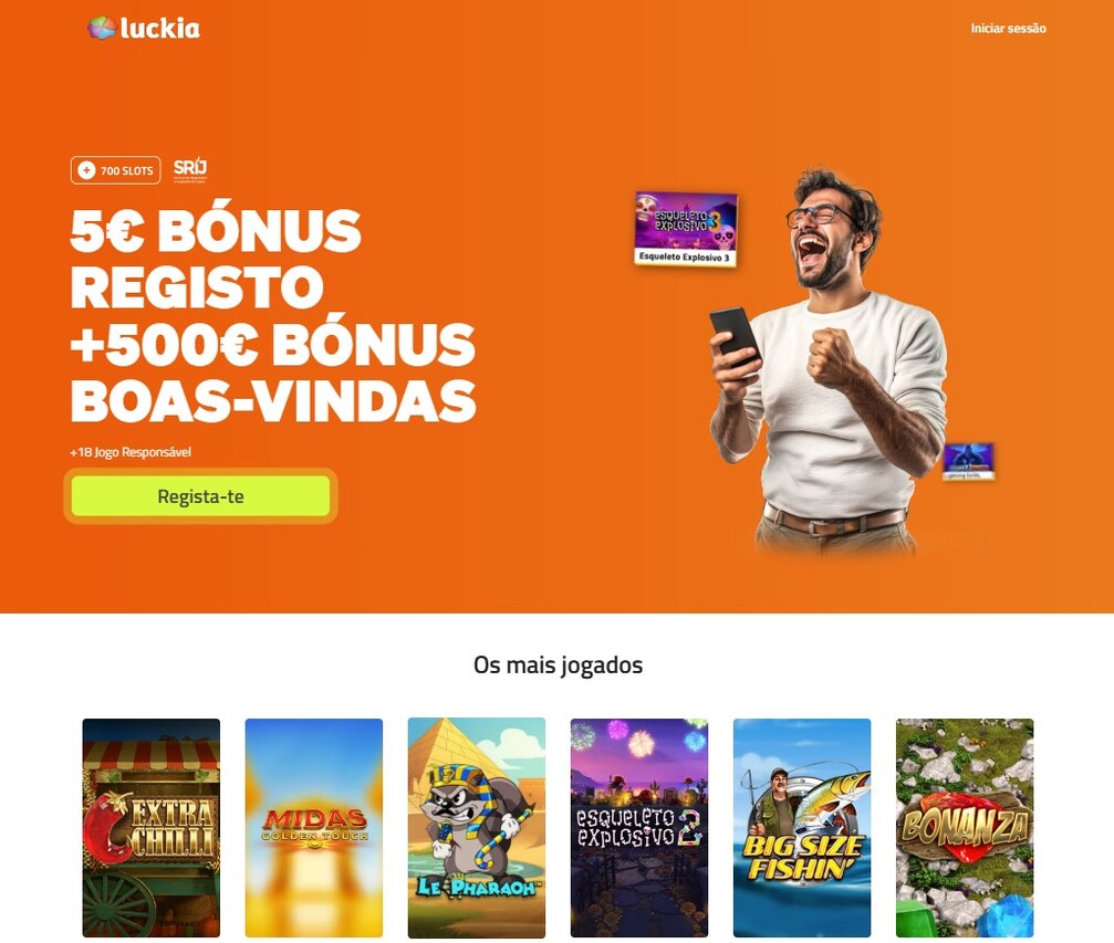 Homepage Luckia