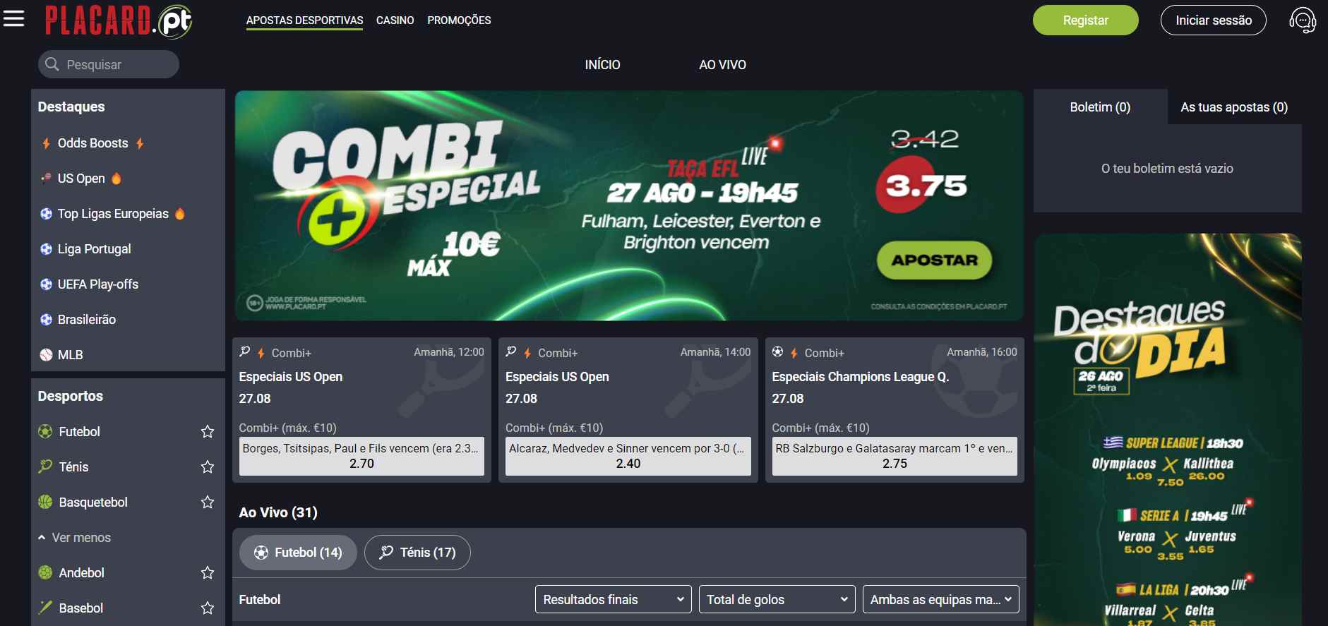 Placard Sport Betting