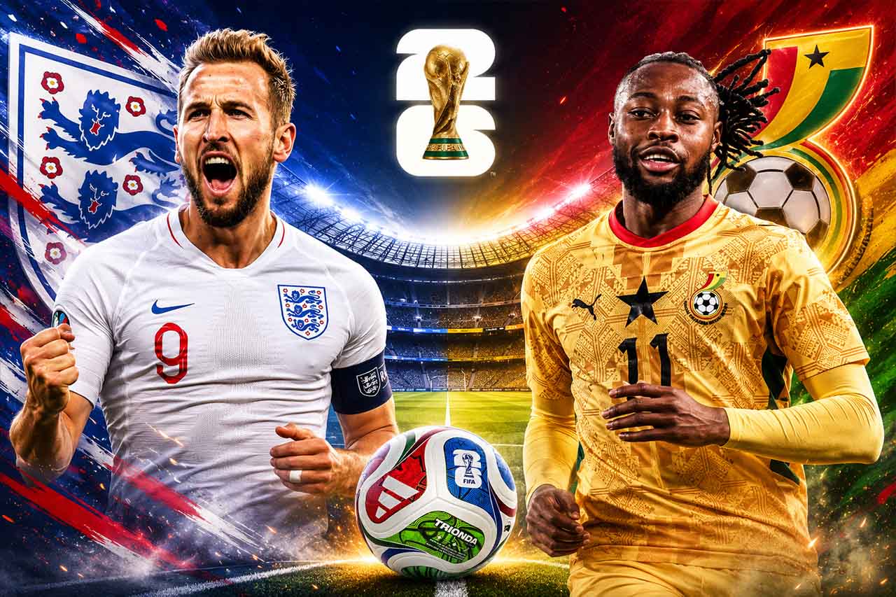Jogadores-chave a observar Inglaterra vs Gana