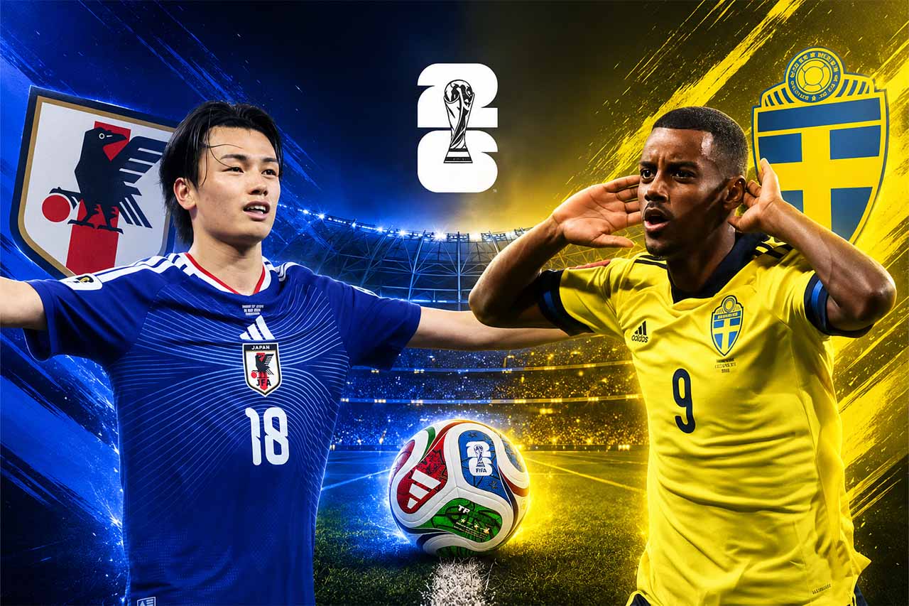 Jogadores em destaque Japão vs Suécia