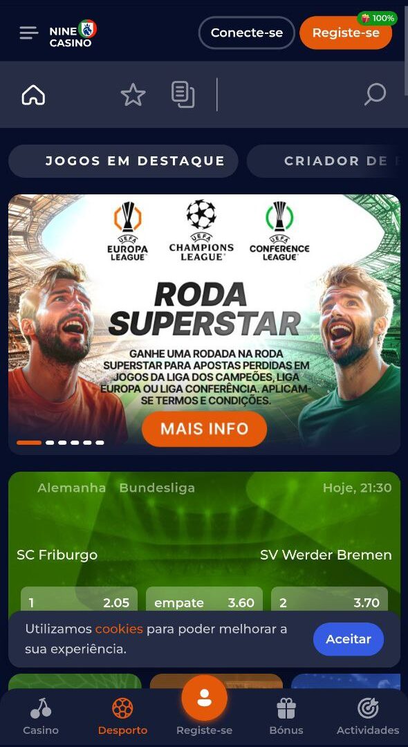 NineCasino em Portugal