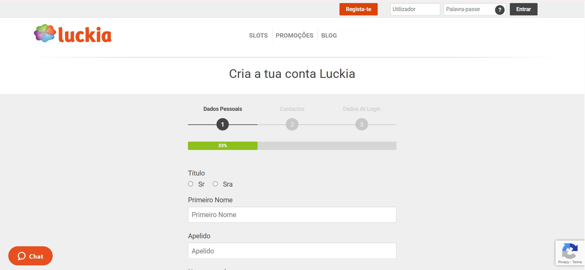 Registro luckia