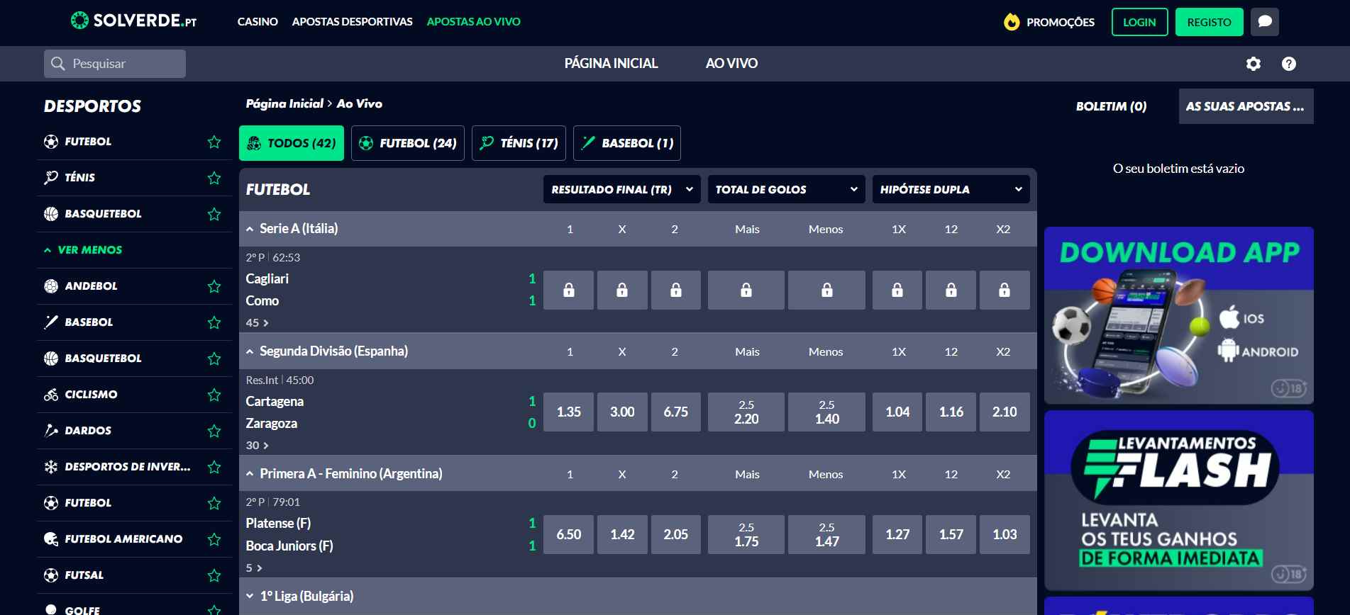 Solverde Sport Betting